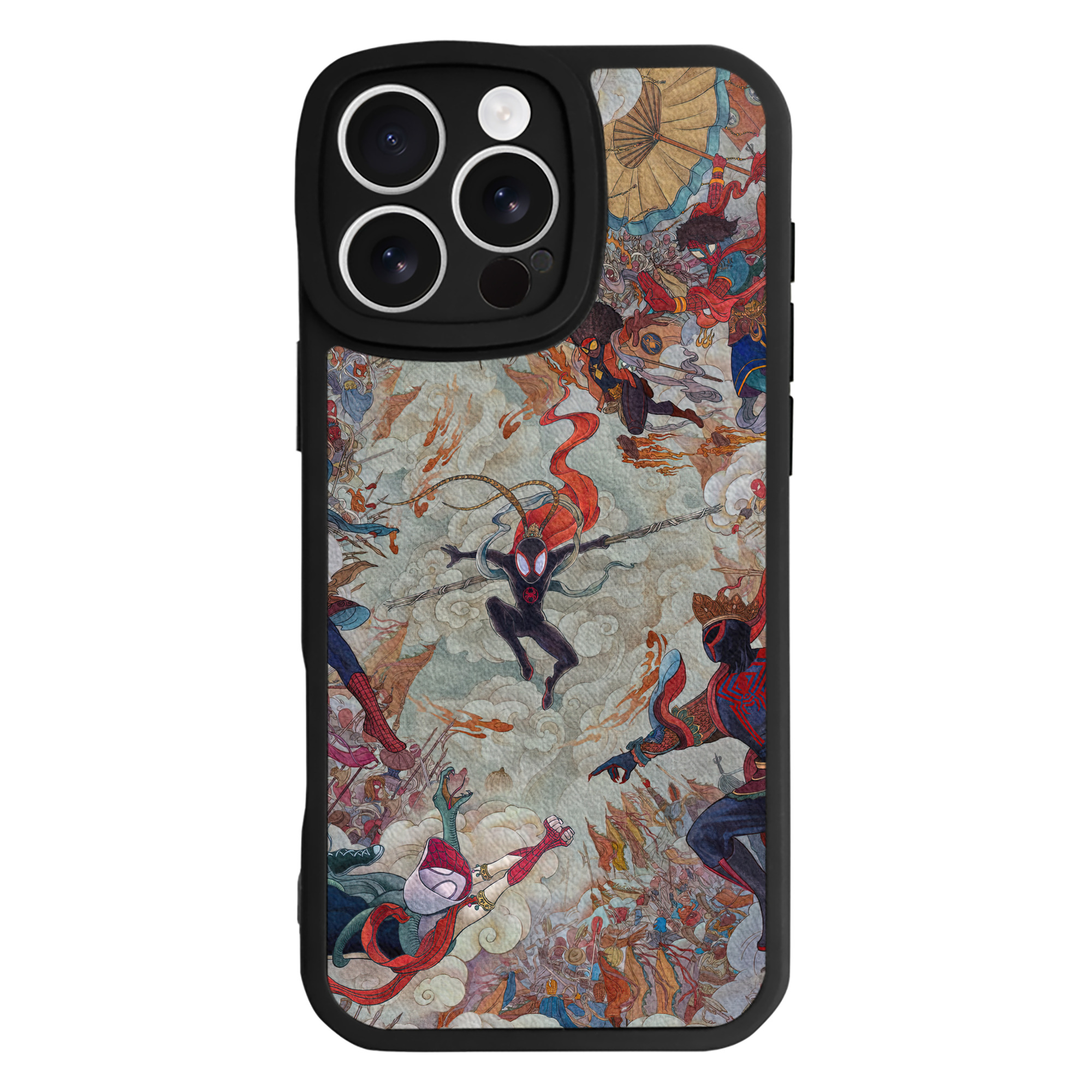 （画像用） Spider Man スパイダーマン 【iPhone 16シリーズ対応】シリコンスマホケース（レザー調） 材質：シリコン